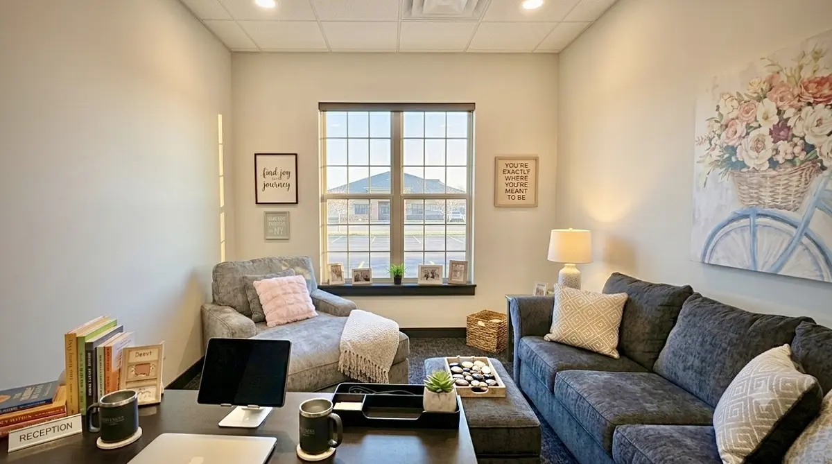 Comfortable therapy office in Carmel, Indiana